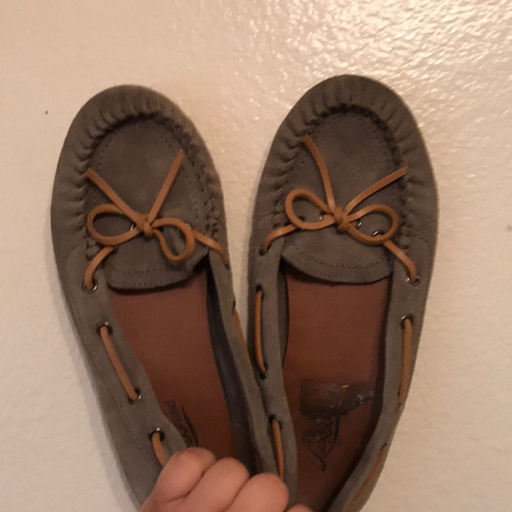 Lucky Brand Gray Moccasins